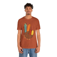 Thankful Teacher T‑Shirt – Hand Turkey Teacher Appreciation Tee