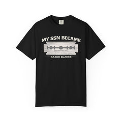 My SSN Became Razor Blades Graphic Vintage Submarine Veteran Tee