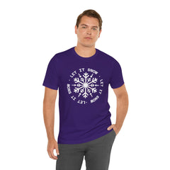 Let It Snow Snowflake T-Shirt — Christmas Winter Tee