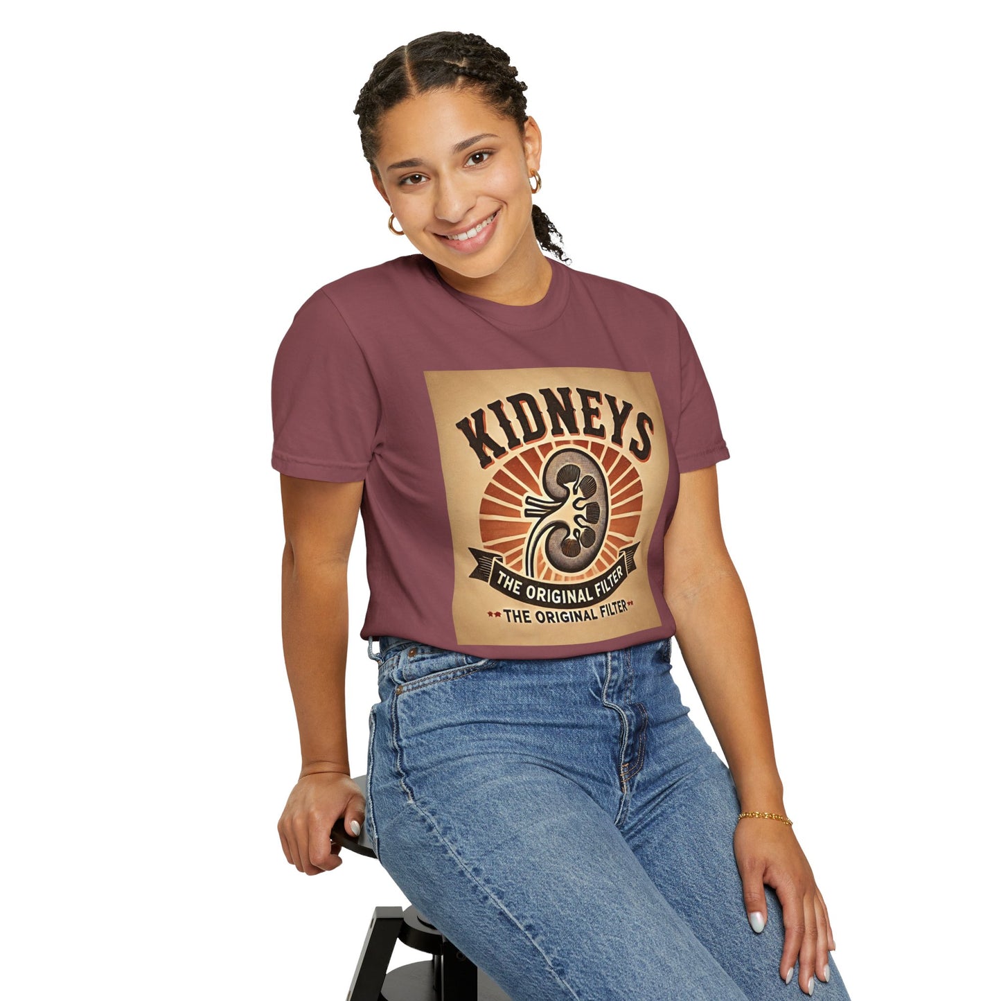 Kidneys The Original Filter, Graphic Unisex Garment-Dyed T-shirt