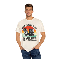 Retro Gamer Unisex T-Shirt - "I Went Outside Once"
