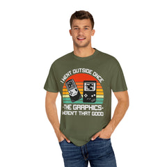 Retro Gamer Unisex T-Shirt - "I Went Outside Once"