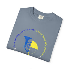 Blue French Horn & Yellow Umbrella T-Shirt — HIMYM Fan Tee