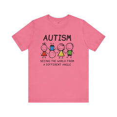 Autism Awareness Unisex T-Shirt - Colorful Kids Design