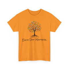 EACH DOT MATTERS Tree Unisex Heavy Cotton Tee / International Dot Day / Happy Dot Day / Teachers / Children / Elementary School