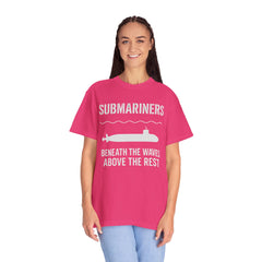 Submariners T‑Shirt — “Beneath the Waves Above the Rest” Navy Crew Tee