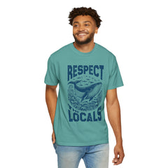Respect the Locals Whale T-Shirt — Marine Conservation Graphic