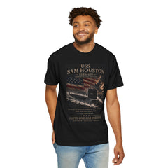 USS Sam Houston SSBN-609 Submarine T-Shirt — Forty One for Freedom Patriotic Crew Tee