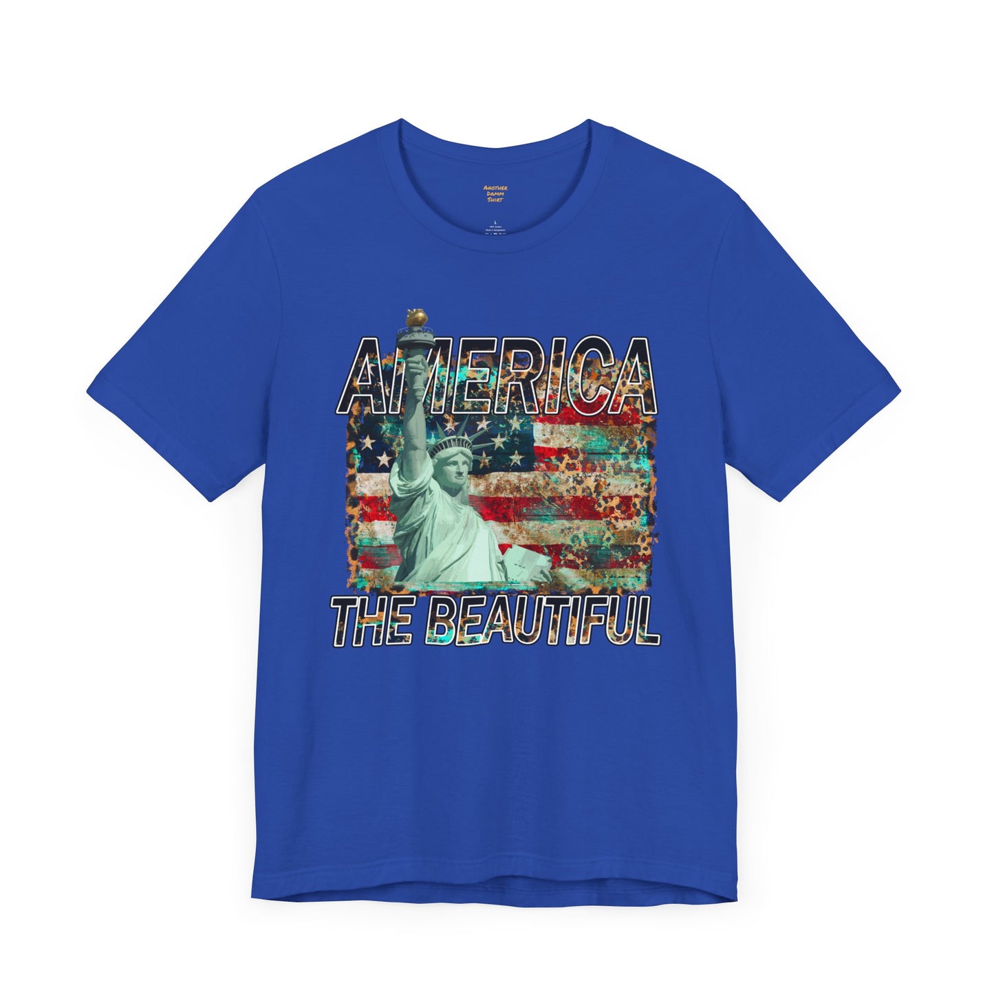 Statue Of Liberty, America The Beautiful, Unisex Jersey Short Sleeve Tee