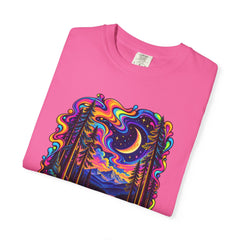 Mystical Psychedelic Moonlit Forest T-Shirt