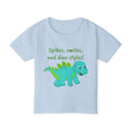 Spikes, Smiles and Dino Styles Graphic Toddler T Shirt