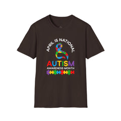 Autism awareness tee, softstyle, unisex autism shirt, short sleeve autism tee, shirt for autism, support autism shirt, gift for autistic kid