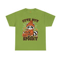 Cute But Spooky Halloween Raccoon! Graphic Unisex Heavy Cotton Tee