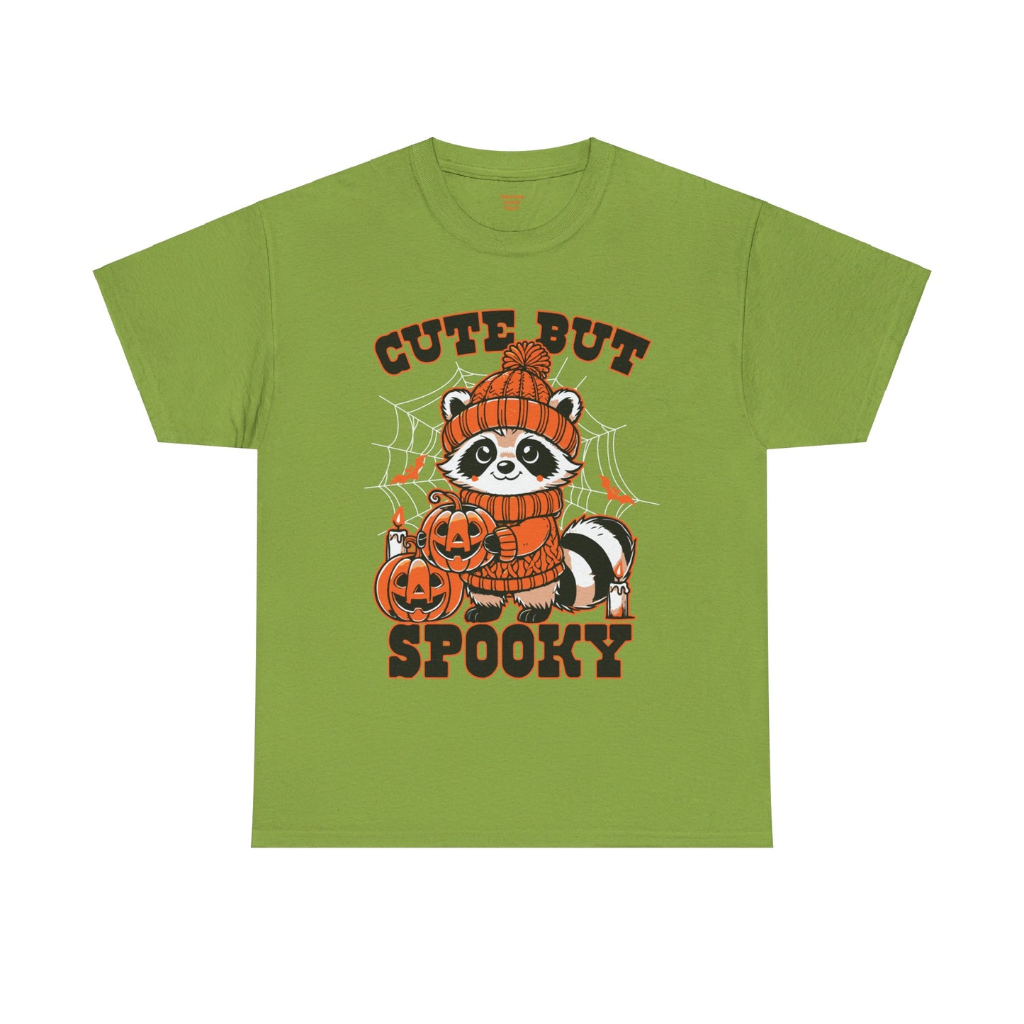 Cute But Spooky Halloween Raccoon! Graphic Unisex Heavy Cotton Tee