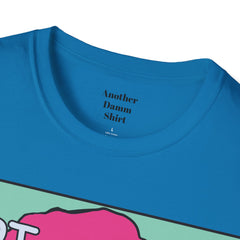 HOT Pink Cotton Candy Haired Pop Art Lady Unisex Softstyle T-Shirt