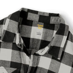 Wild Sound Wolf Guitarist Graphic - Unisex Flannel Shirt