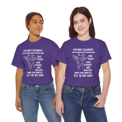 Clumsy Funny Goat Graphic Tee | Unisex Heavy Cotton Tee | Great Gift for Animal Lovers, Birthdays, Casual Wear, Humorous Gifts, Everyday Style