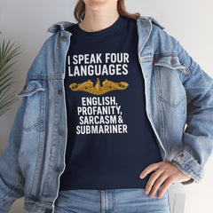 Funny United States Submarine Officer Multilingual T-Shirt