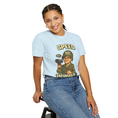 Speed Enforced By Radar T-Shirt — MASH 4077 Retro Traffic Cop Graphic Tee