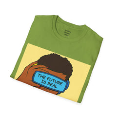 The FUTURE Is REAL Pop Art Woman Unisex Softstyle T Shirt