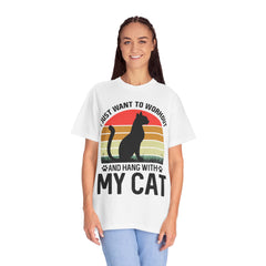 Workout & Cat Lover Unisex T-Shirt - I Just Want to Workout and Hang with My Cat