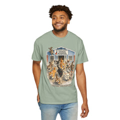 Front Graphic "Who Let the Cats Out?" Baldwin Harbor Animal Hospital Cute Vet Clinic T Shirt