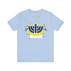 Hanukkah Menorah - Unisex Jersey Short Sleeve Tee