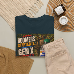 Boomers Started It. Gen X Perfected It. Vintage Hose Water Bottle Graphic Tee