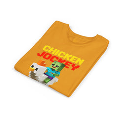 Youth Chicken Jockey Tee - Fun Gamer T-Shirt for Kids