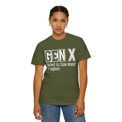 GEN X FUNNY graphic, Raised on Hose Water and Neglect, Retro Comfort Colors 1717, unisex garment-dyed t-shirt, gift for him, gift for her, Birthday gift tee, Vintage Style graphic tee, Fathers Day Shirt