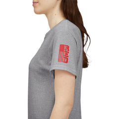 SUBMARINER RED Friday T Shirt with Fouled Anchor, American Flag, FBM / Boomer Silhouette. Remember Everyone Deployed, Dolphins