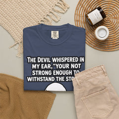 Funny Grammar Police - 'The Devil Whispered...' Skull Resilience Graphic Tee