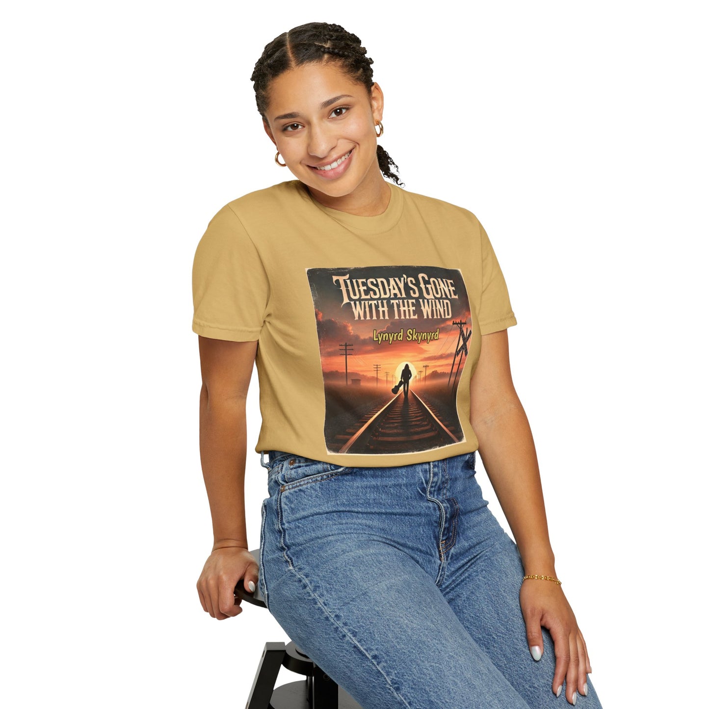 Music Lynyrd Skynyrd Inspired Tuesdays Gone Graphic - Unisex Comfort Colors Shirt