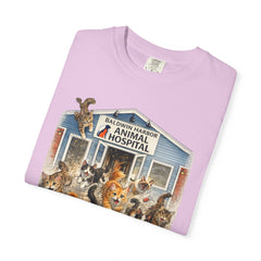 Front Graphic "Who Let the Cats Out?" Baldwin Harbor Animal Hospital Cute Vet Clinic T Shirt