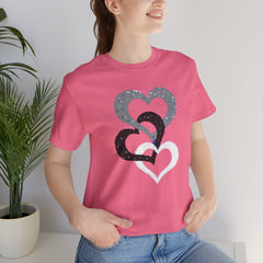 Triple Heart Design Tee