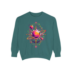 Cosmic Orbit Sweatshirt — Neon Planet Graphic Pullover
