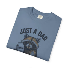 Just a Dad Raccoon T-Shirt | Garment-Dyed Tee for Father’s Day, Dad Gift, Animal Lover Shirt, Funny Dad Apparel, Gift for New Dads