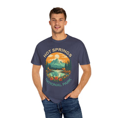 Hot Springs National Park Graphic, Comfort Colors Soft Relaxed Fit Unisex Garment-Dyed T-shirt