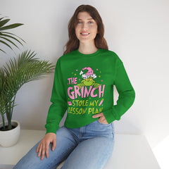 Grinch Stole My Lesson Plan Sweatshirt