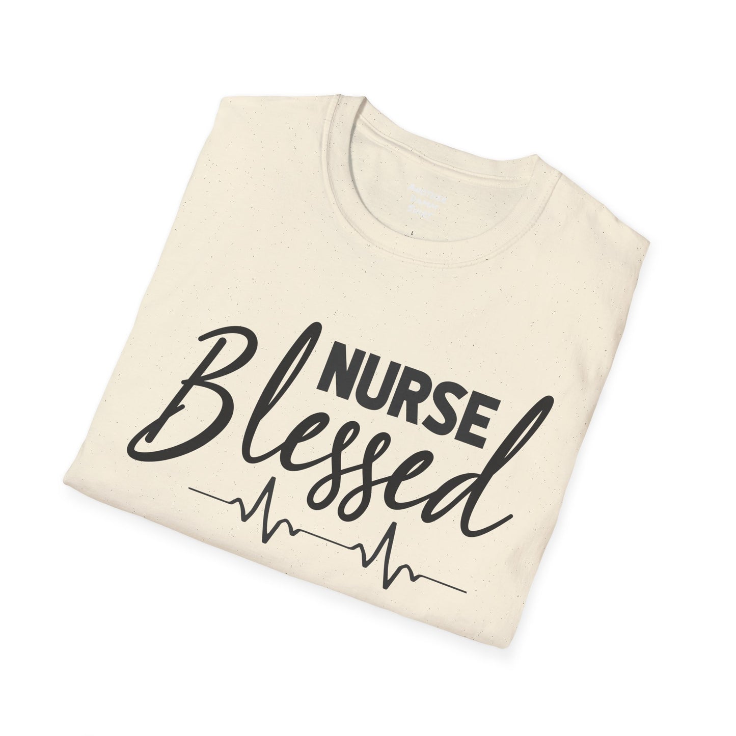 Blessed Nurse - Unisex Softstyle T-Shirt | Nurse Awareness, Medical Wear, Gift For Her, Scrubs Lover, Hospital Staff Gift, Registered Nurse