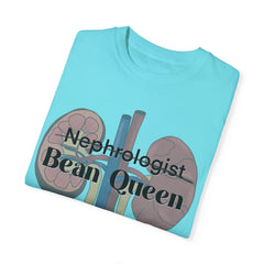Nephrologist Bean Queen, Graphic Unisex Garment-Dyed T-shirt