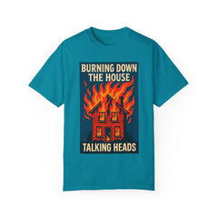 Retro Music-Inspired Unisex T-Shirt - Burning Down the House Design