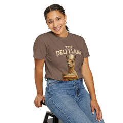 Funny Deli Llama Unisex T-Shirt - Perfect for Foodies and Animal Lovers