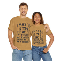 Humorous Barber Tee, Funny Barber Gifts, Unisex Cotton Shirt, Barber Appreciation, Father's Day Gift Tee, Hair Stylist T-Shirt