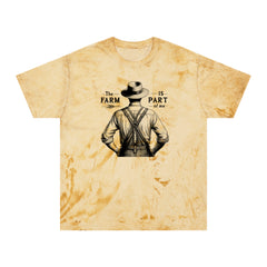 The Farm Is Part Of Me - Farmer Graphic Unisex Color Blast T-Shirt