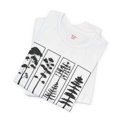 Nature-Inspired Unisex Jersey Tee, Tree Graphic T-Shirt, Eco-Friendly Fashion, Gift for Nature Lovers, Casual Wear, Outdoor Adventure