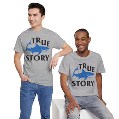 Amputee Humor Shark Attack  - Unisex Heavy Cotton Tee