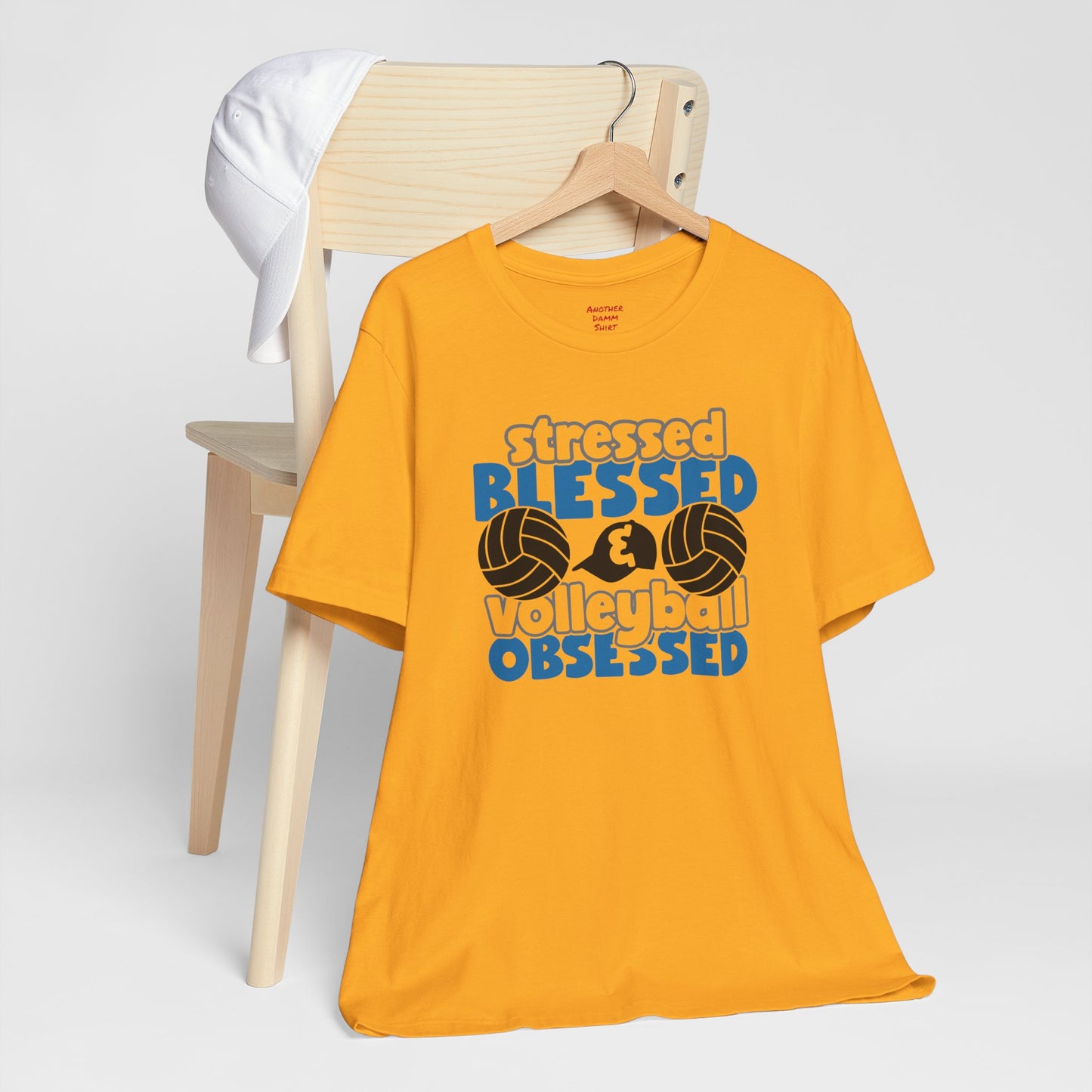 Stressed Blessed Volleyball Obsessed Shirt,Unisex Tee,graphic t shirt,gift for her,gift for him,volleyball team,playergift,fangift,Coachgift