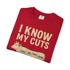 Funny Cow Cuts Unisex T-Shirt - Gift for Meat Lovers, BBQ Parties