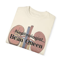Nephrologist Bean Queen, Graphic Unisex Garment-Dyed T-shirt